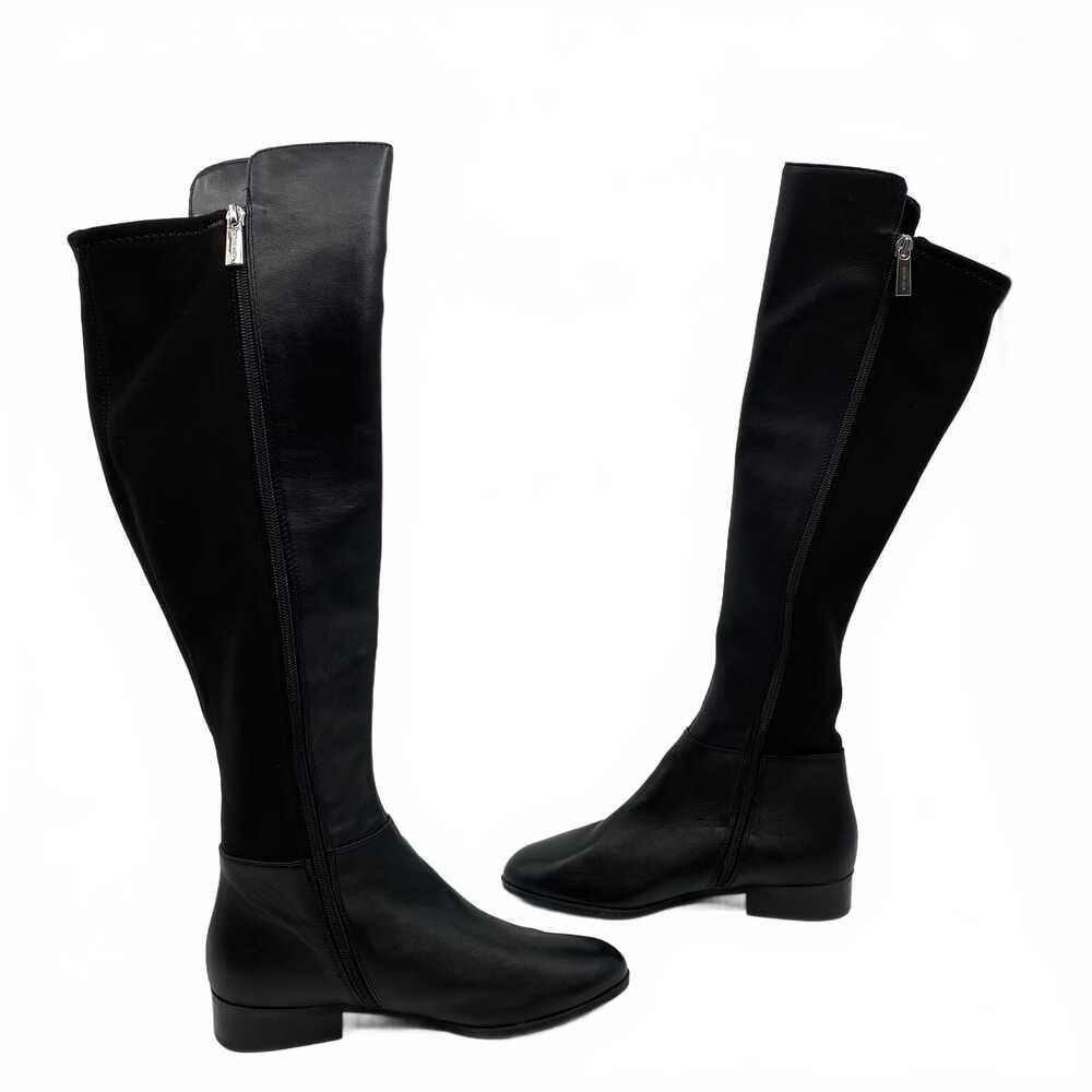 MICHAEL Michael Kors Black Leather Riding Boots | Women’s US 7.5 - Picture 2 of 8